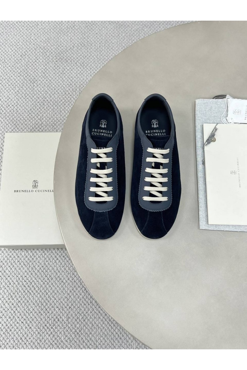 Brunеllо Сuсinеlli Замшевые кроссовки Premium - Navy