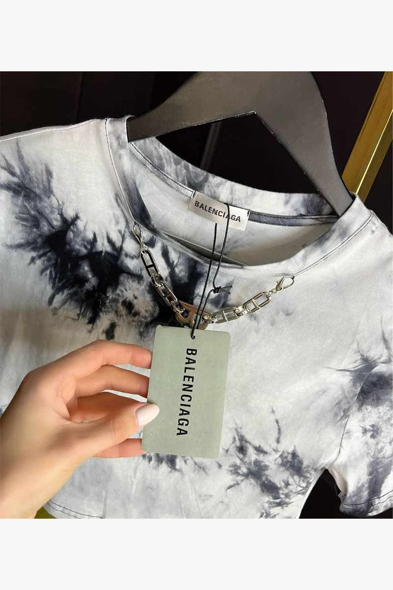 Balenciaga Женская белая футболка 