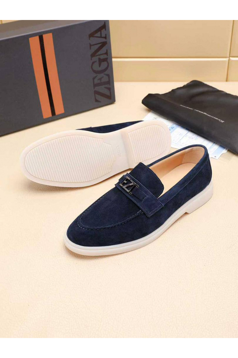 Zegna Мужские замшевые лоферы 