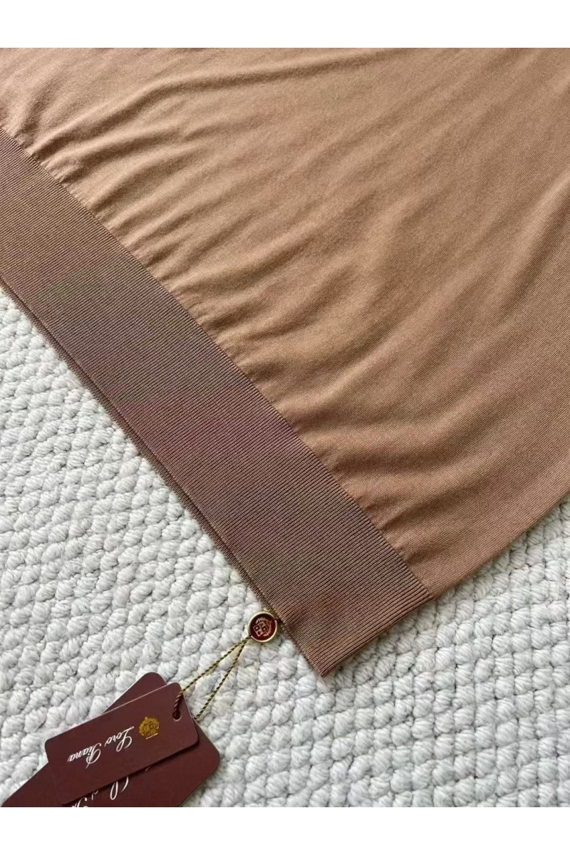 Loro Piana Мужское коричневое поло premium