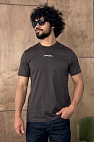 Футболка коричневого цвета logo-embroidered