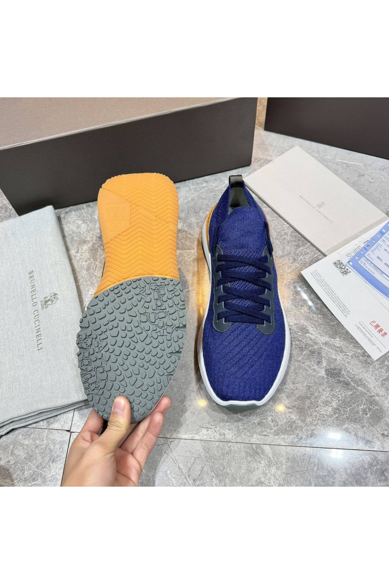 Brunеllо Сuсinеlli Мужские кроссовки knitted - Blue
