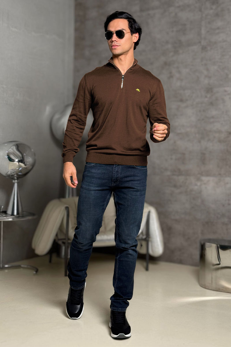 Etro Мужская кофта zip-up - Brown