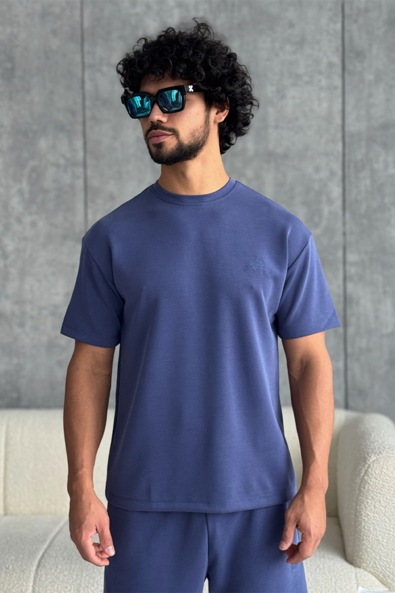 Loro Piana Мужской синий костюм 