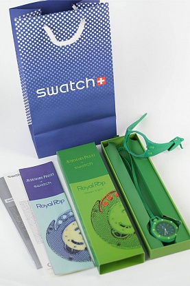 Часы Audemars Piguet x Swatch "Royal Pop" Green Eight premium