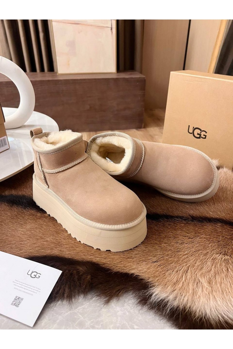 UGG Женские ботинки Classic Ultra Mini Platform - Beige