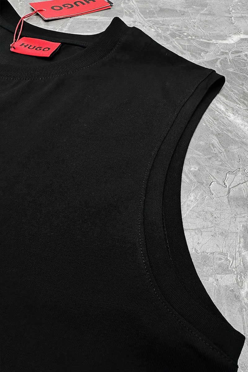 Hugо Воss Чёрная майка Dankto classic badge