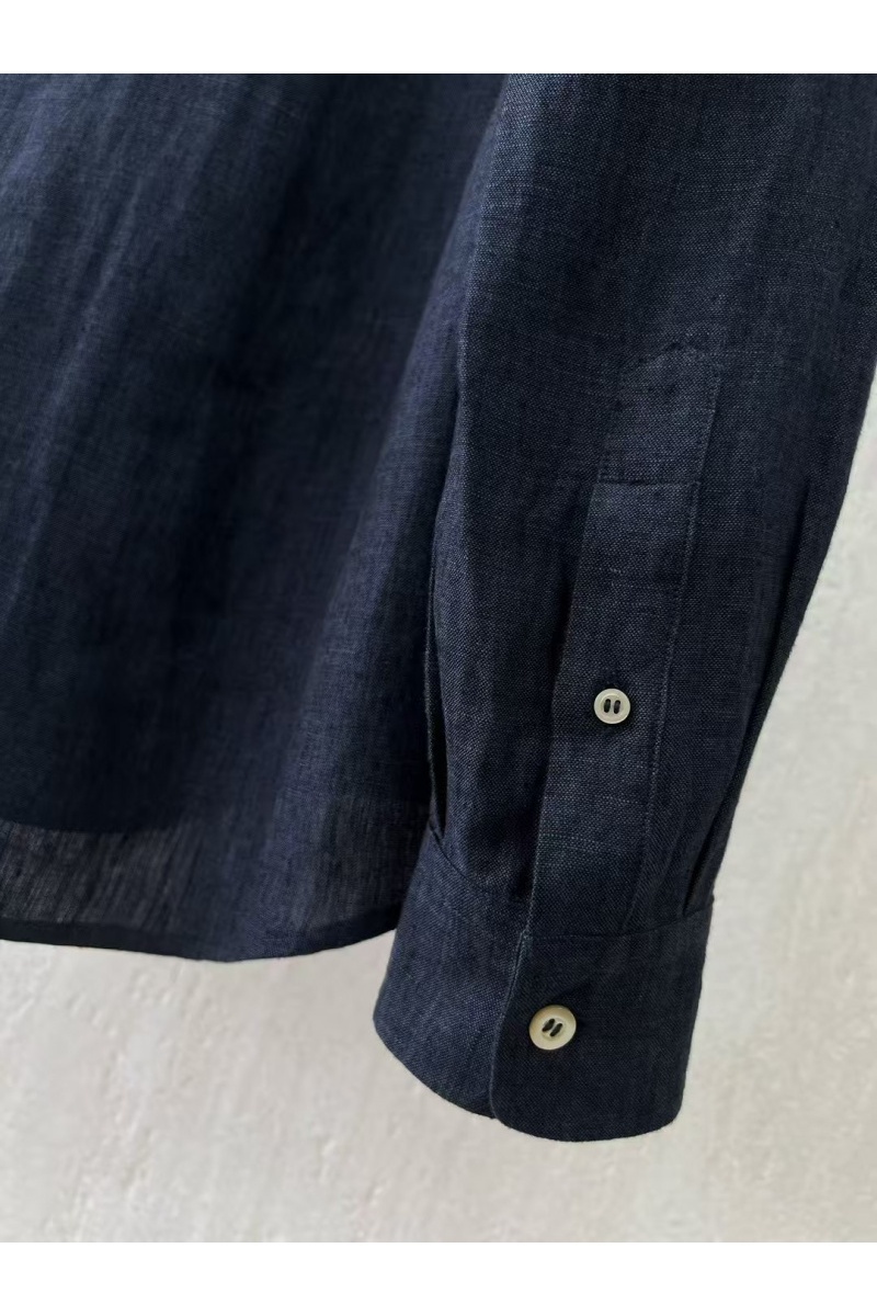 Brunеllо Сuсinеlli Льняная рубашка Premium - Navy