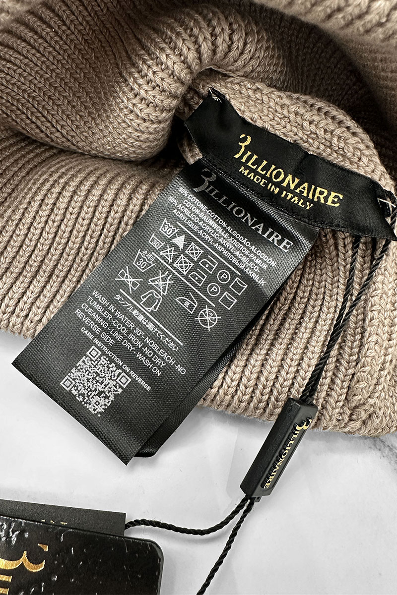Billionaire Шапка logo-embroidered - Beige