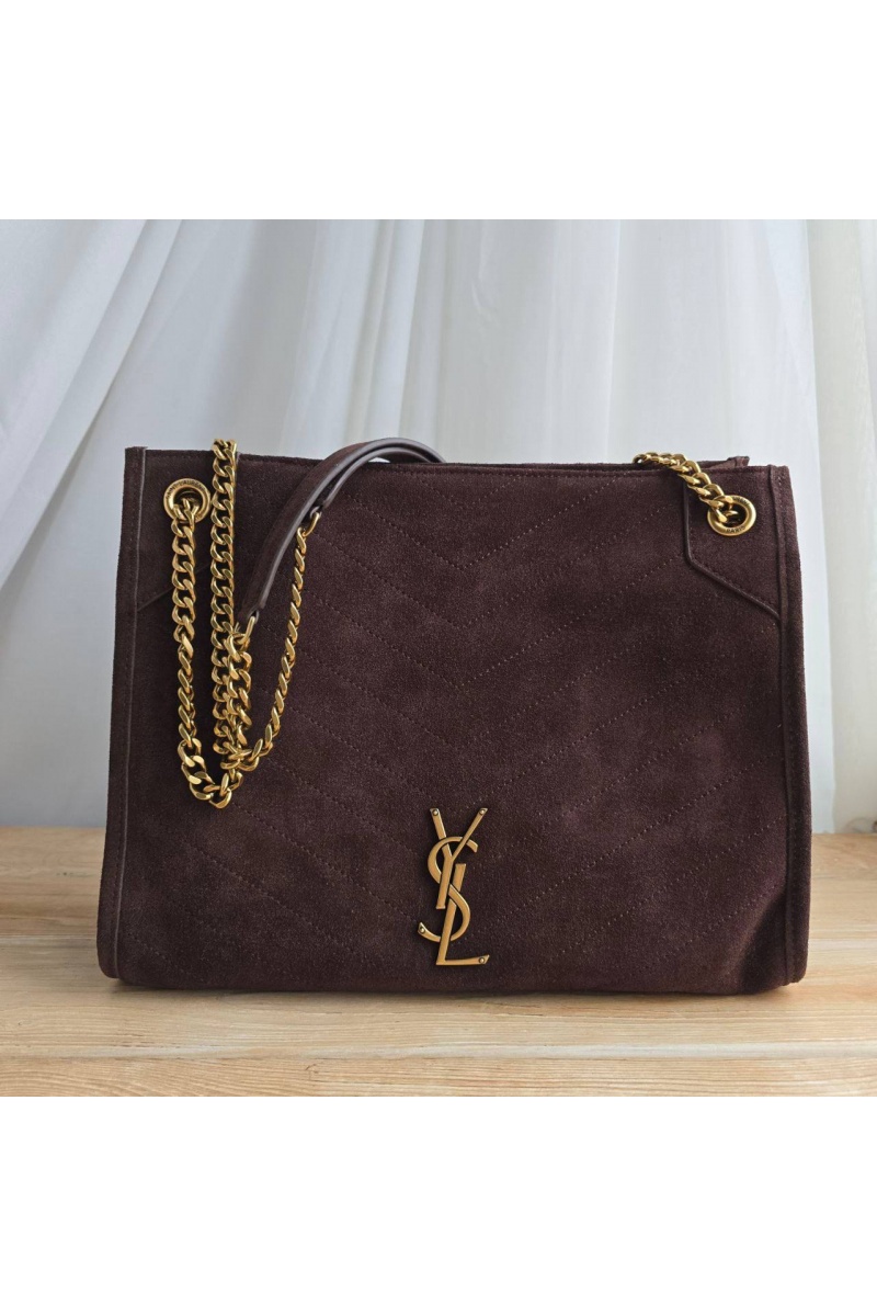 Yves Saint Laurent Замшевая сумка 32x25 см