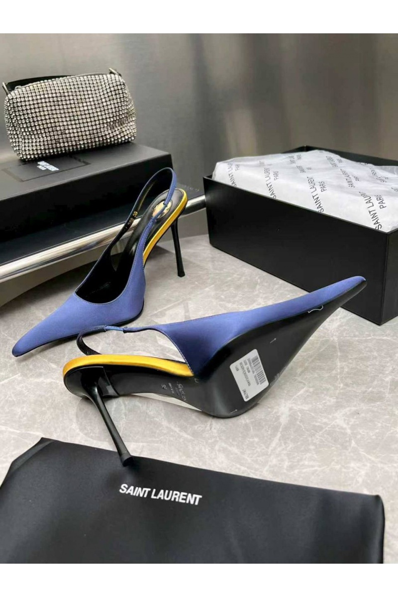 Yves Saint Laurent Женские кожаные туфли на каблуке premium