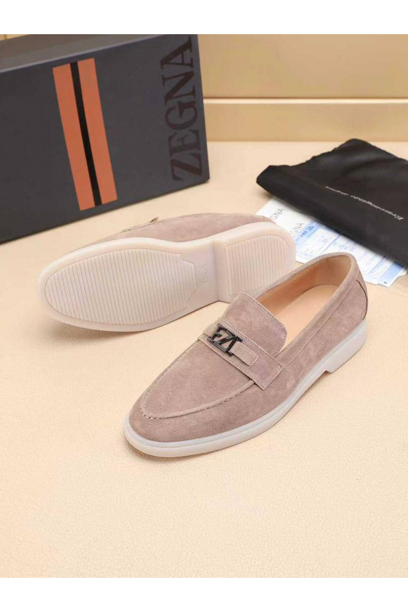 Zegna Мужские замшевые лоферы 