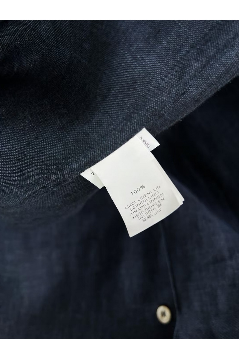 Brunеllо Сuсinеlli Льняная рубашка Premium - Navy