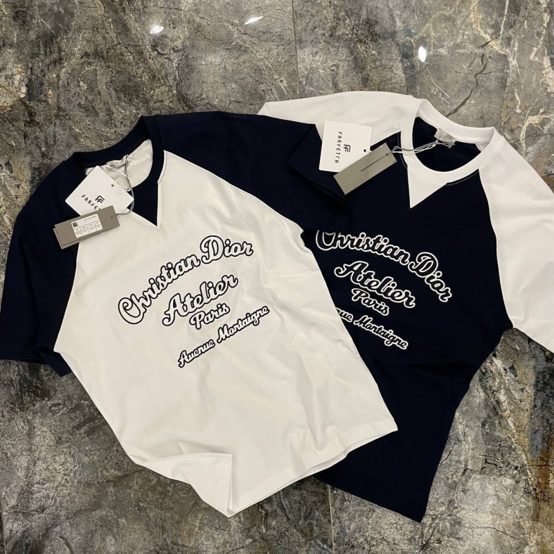 Dior Мужская футболка Atelier - Navy / White