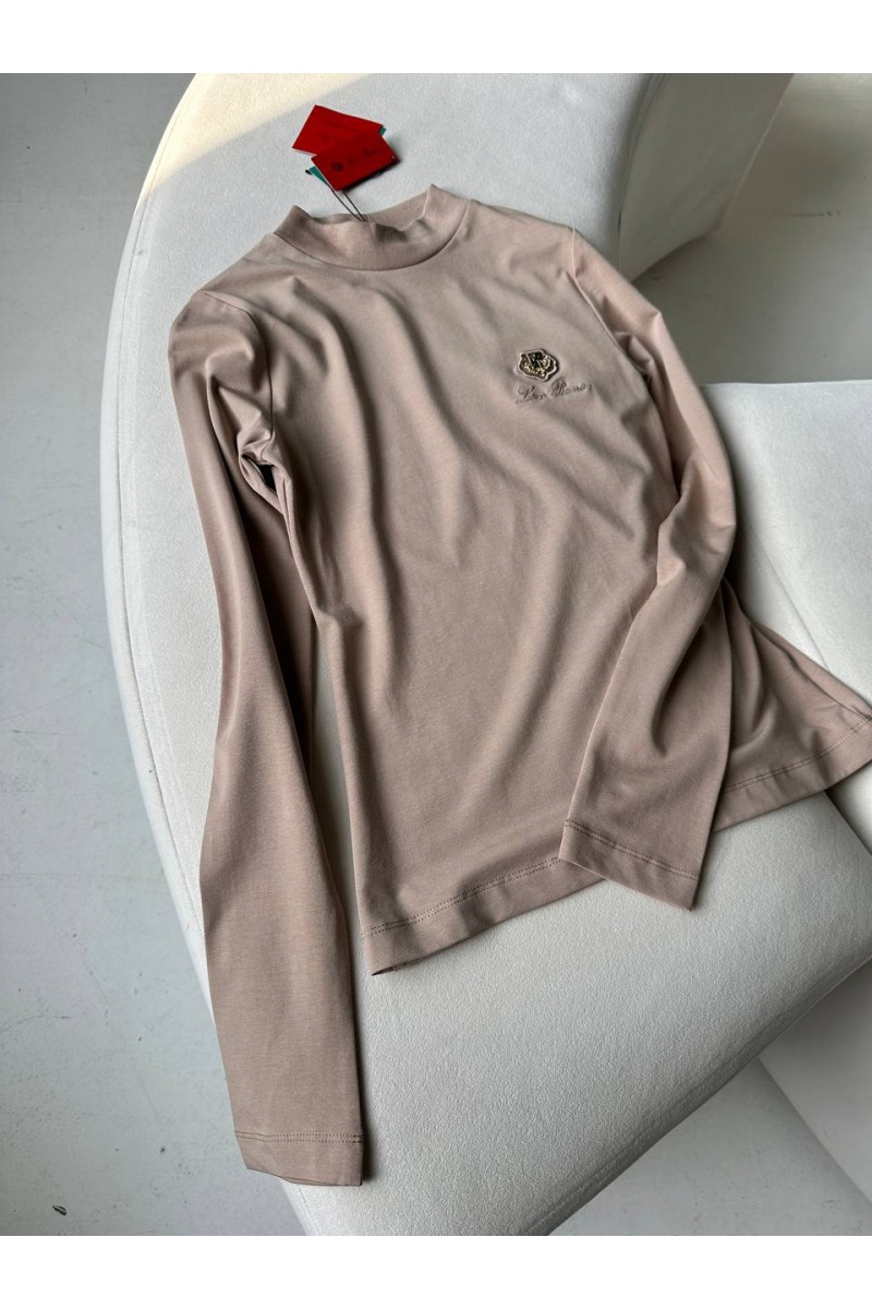 Loro Piana Женская бежевая водолазка 