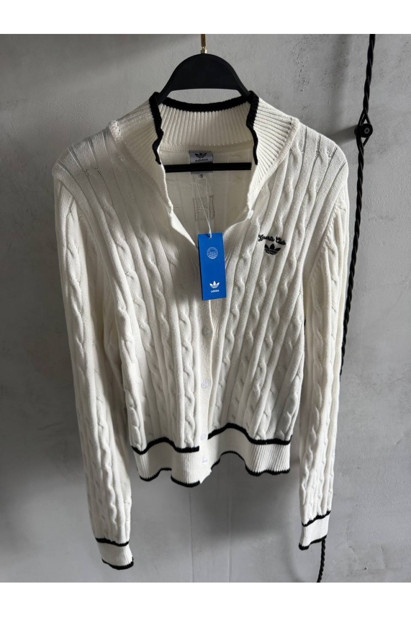 Adidas Женский кардиган белого цвета premium
