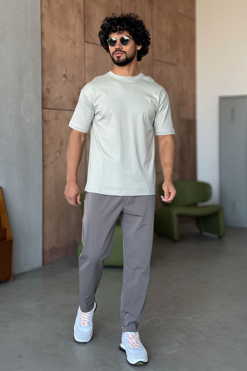 Y-3 Yohji Yamamoto Мужская бежевая футболка 