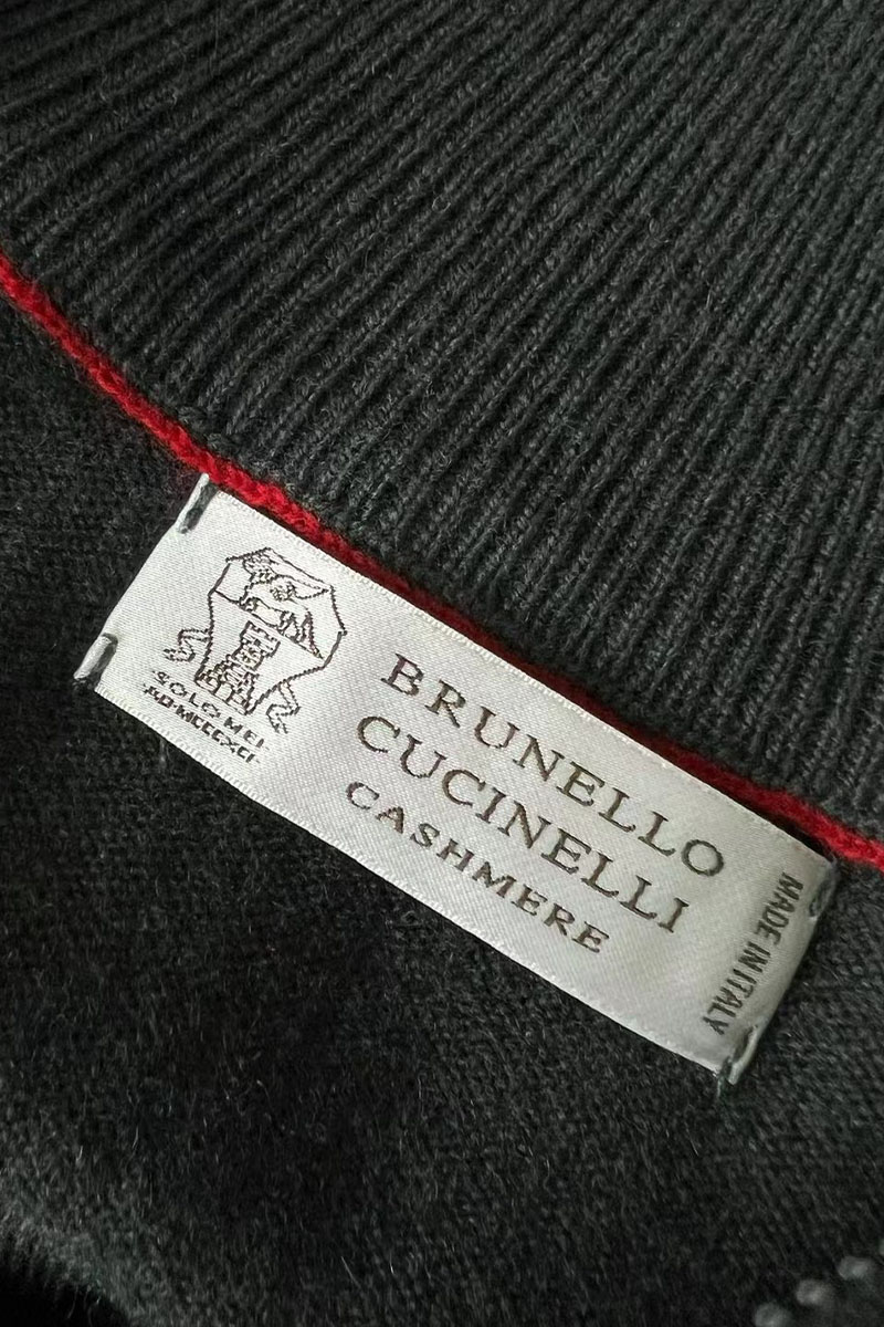 Brunеllо Сuсinеlli Кашемировый свитер Premium - Black Grey
