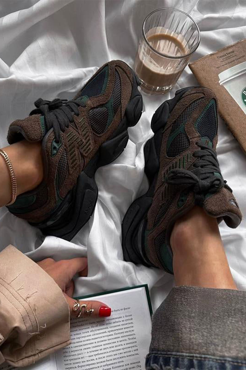 Sneakers Кроссовки 9060 - Brown / Dark Green