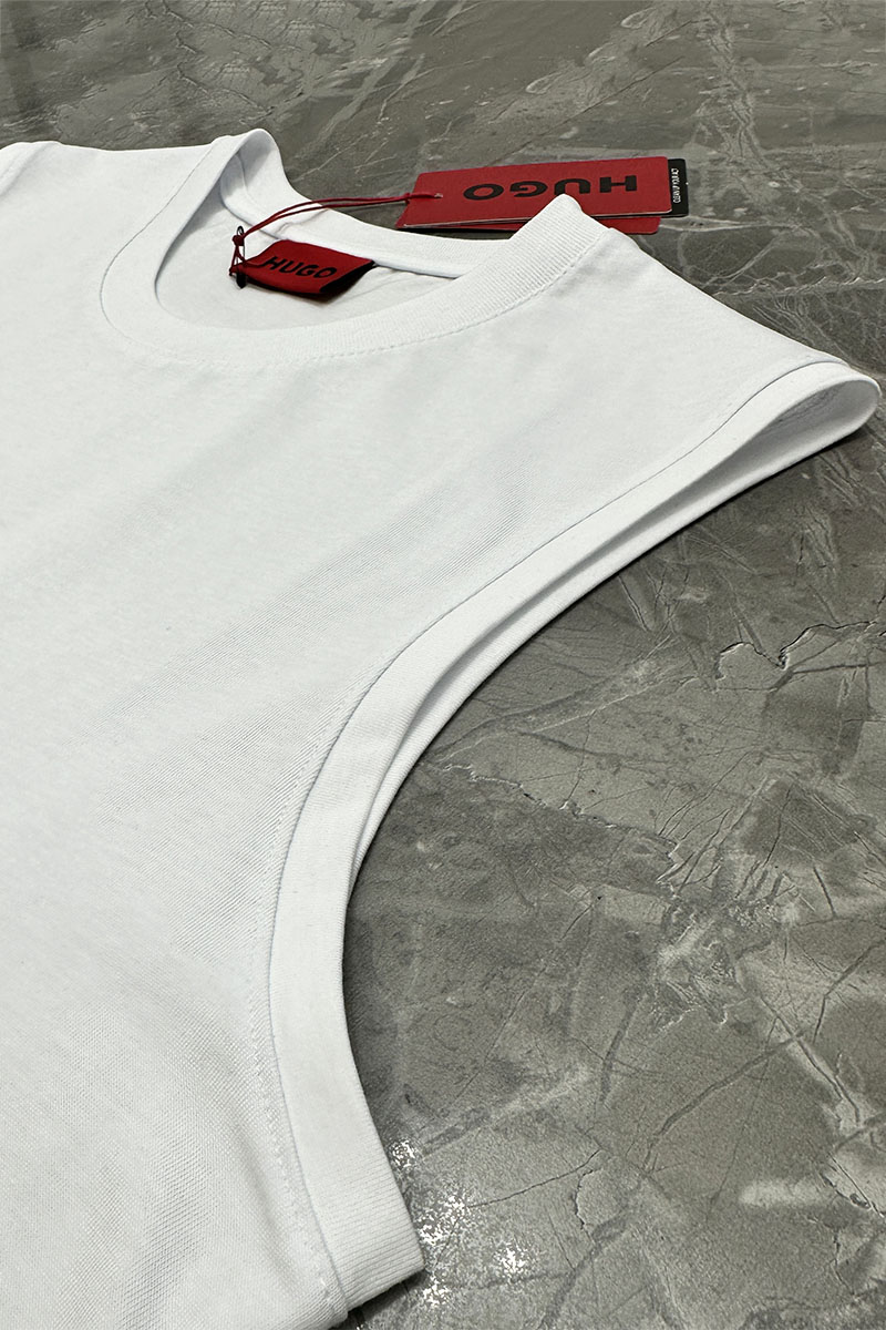 Hugо Воss Белая майка Dankto classic badge