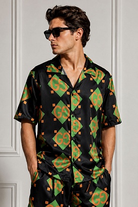 Мужская рубашка GG monogram all-over