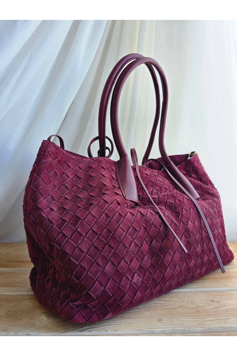 BV Замшевая сумка intrecciato 42x26