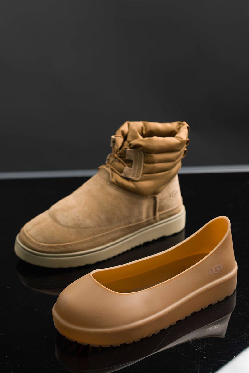 UGG Ботинки с мехом Classic Mini Lace-Up - Chestnut