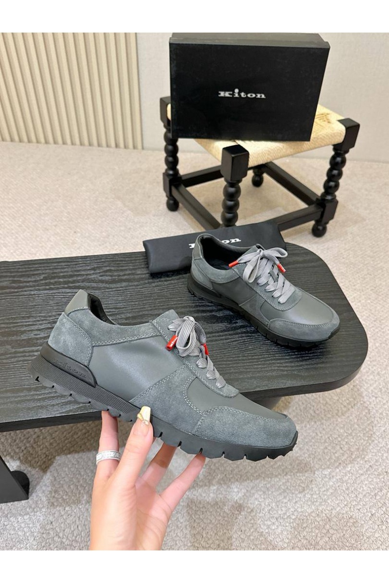 Kiton Мужские комбинированные кроссовки 