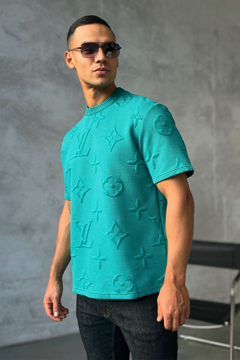 Lоuis Vuittоn Оверсайз футболка Embossed Monogram - Green