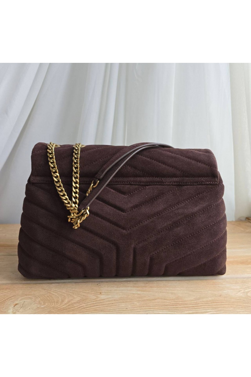 Yves Saint Laurent Замшевая сумка 32x23 см