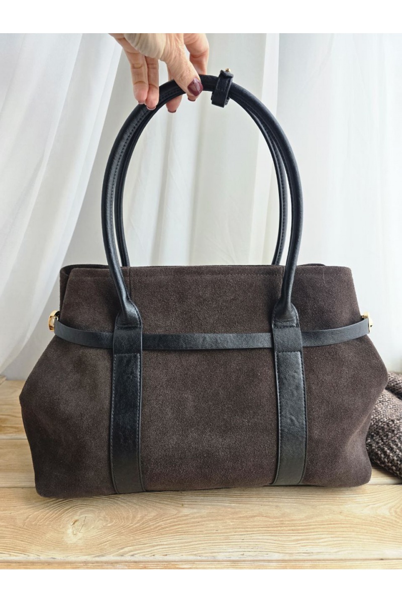 Loro Piana Замшевая сумка 38x26 см