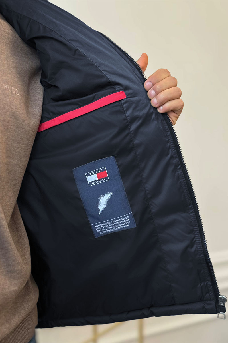 Tommy Hilfiger Тёмно-синий жилет embroidered-logo