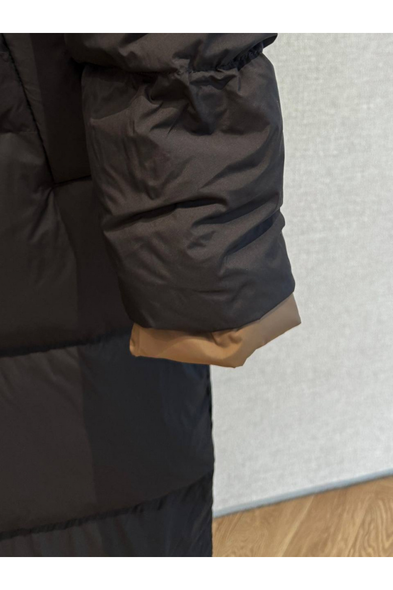 Max Mara Женский пуховик с капюшоном premium - Black