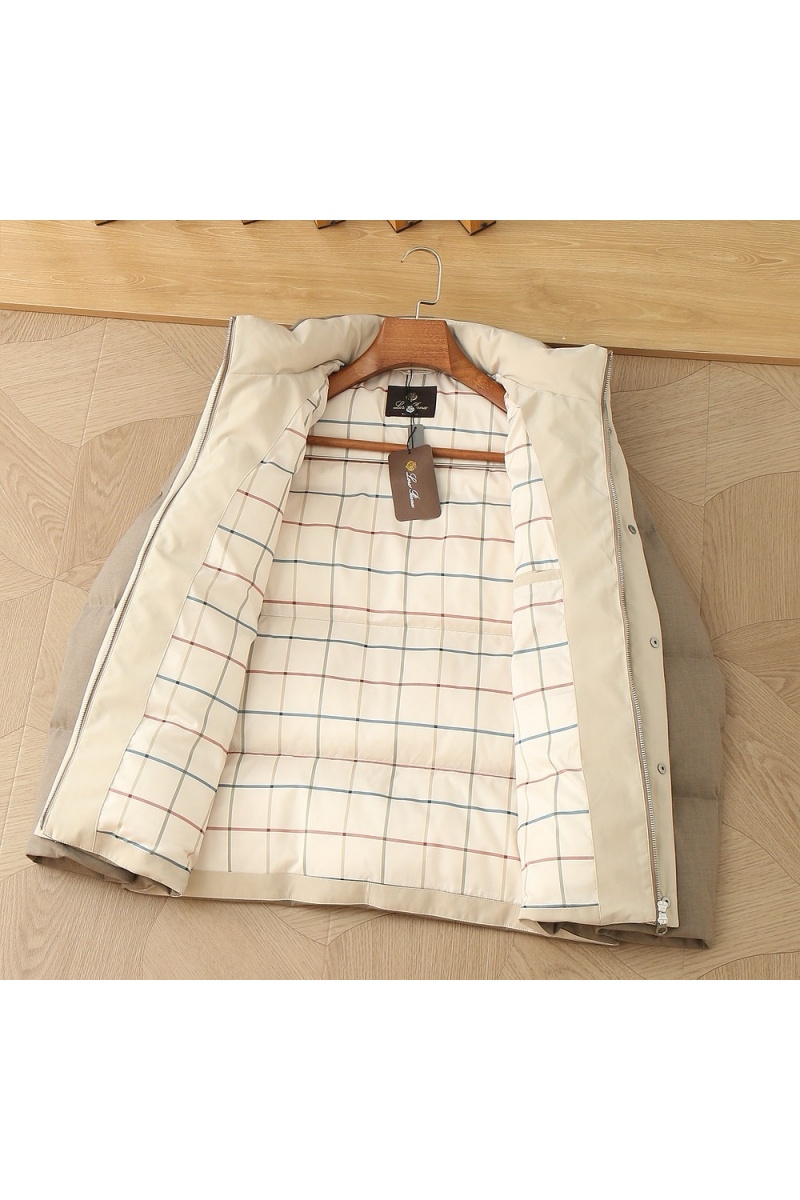 Loro Piana Мужской бежевый пуховик premium