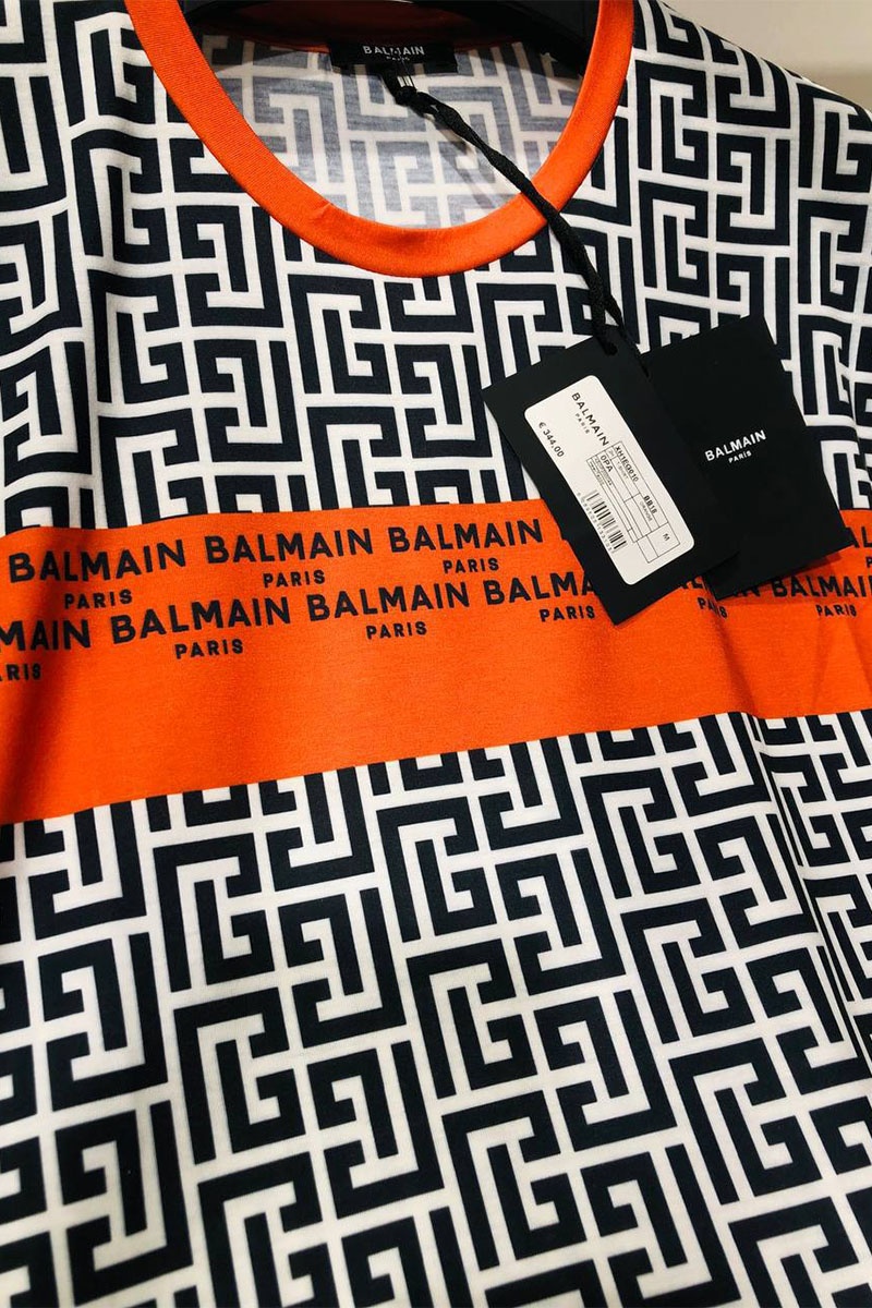 Balmain Мужская футболка monogram-print