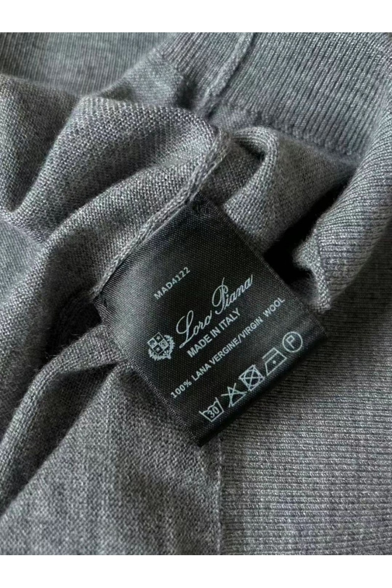 Loro Piana Поло с длинным рукавом Premium - Light Flower Gray