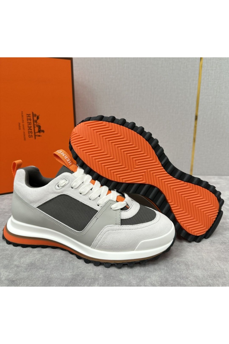 Hermes Мужские кроссовки Leader - White