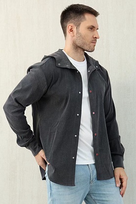 Мужская рубашка Premium - Grey Denim