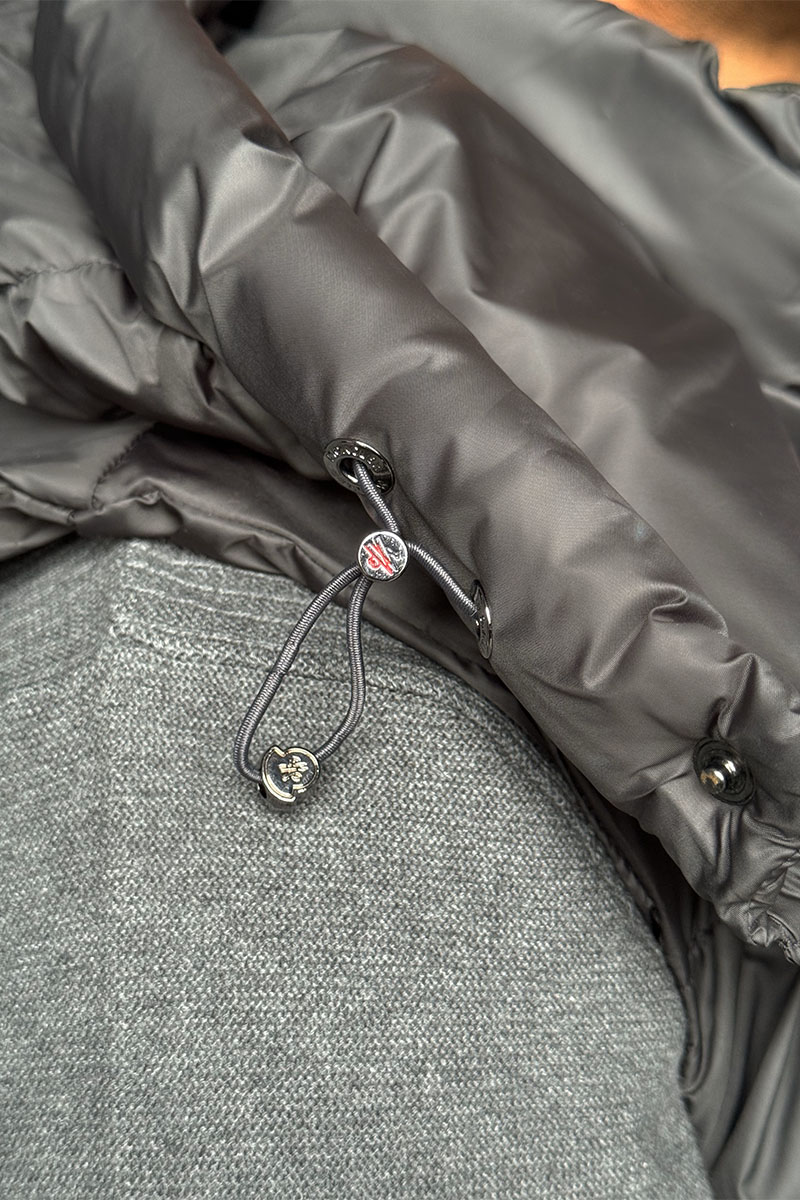 Moncler Мужской серый жилет logo-patch 
