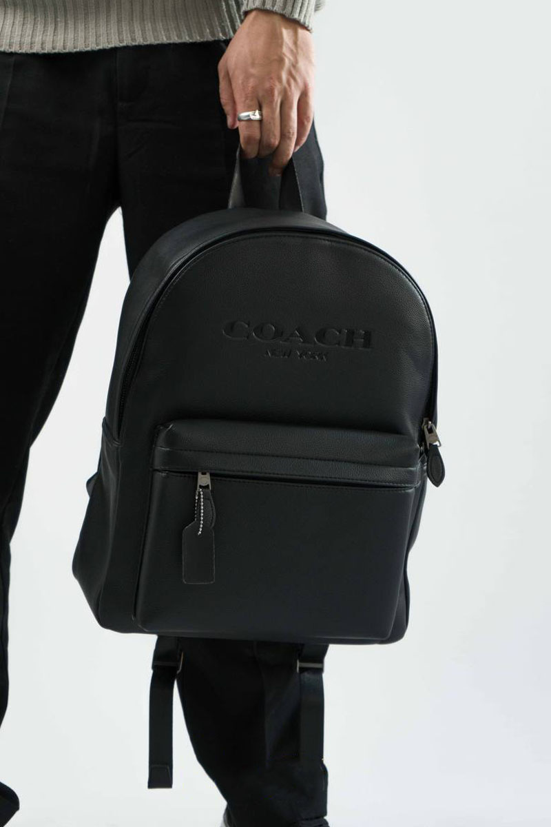 Coach Кожаный рюкзак Coach Charles 40x31 см