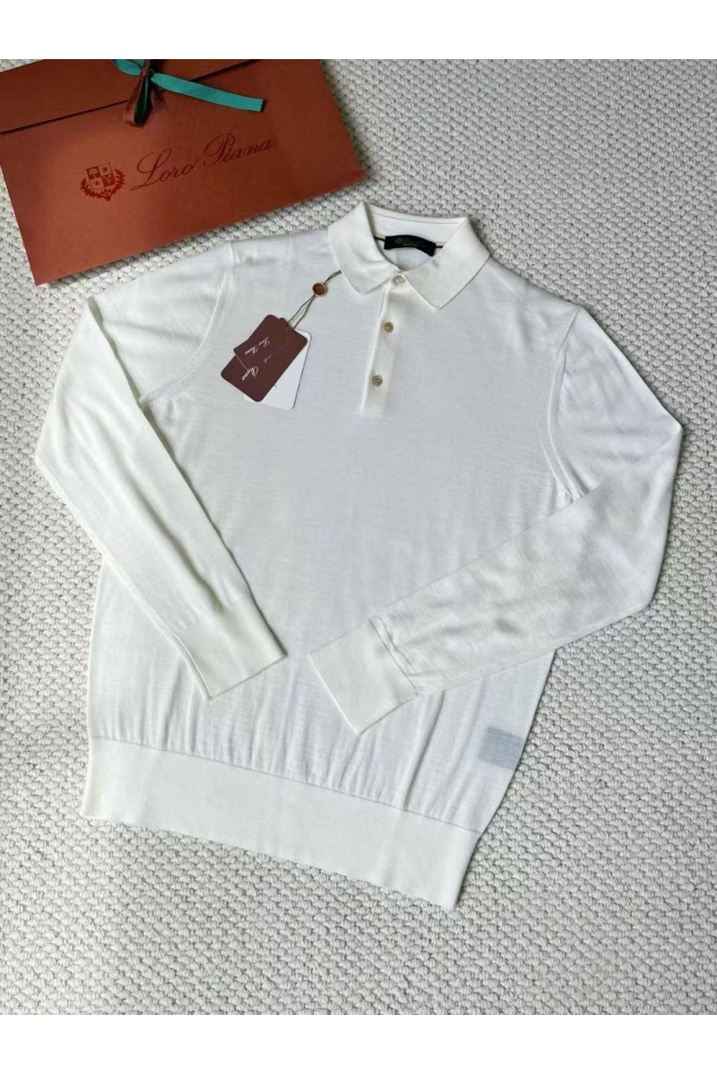 Loro Piana Поло с длинным рукавом Premium - Beige