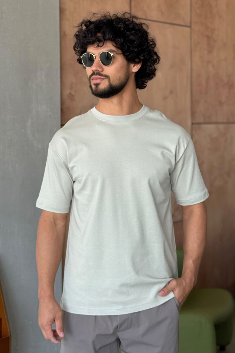 Y-3 Yohji Yamamoto Мужская бежевая футболка 