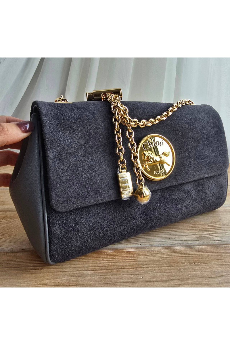 Chloe Замшевая сумка Small Heritage 28x17 см