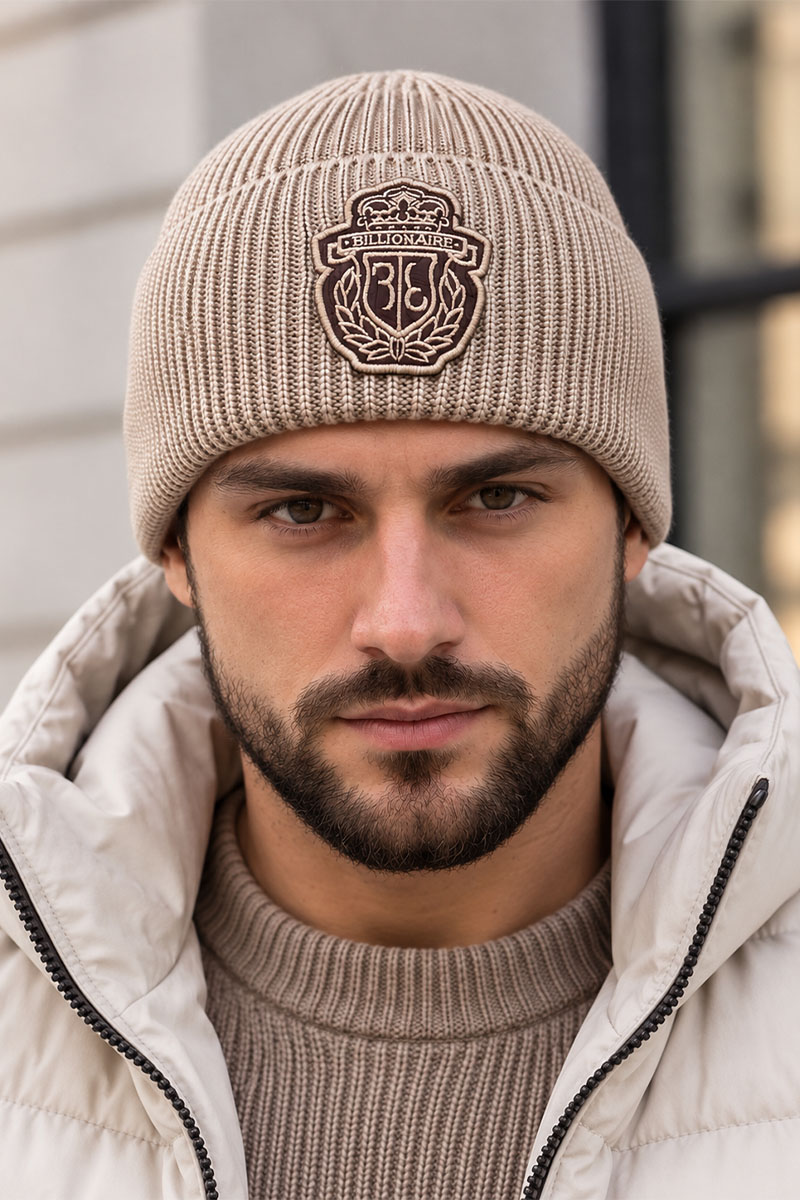 Billionaire Шапка logo-embroidered - Beige
