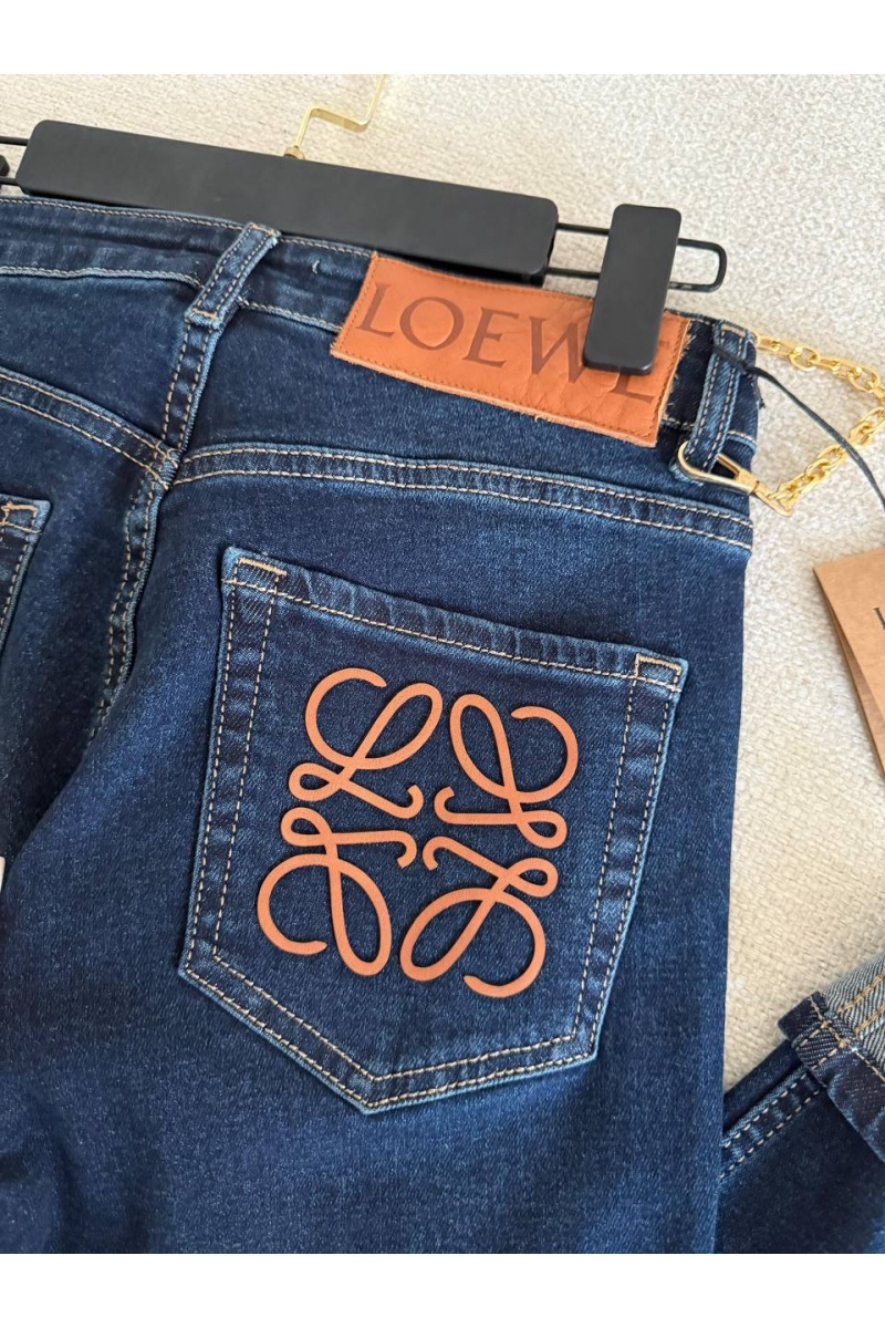 Loewe Женские синие джинсы 