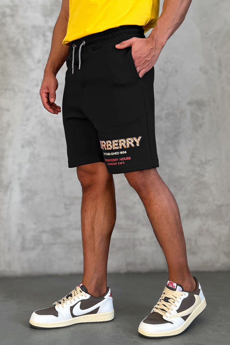 Burberry Мужские шорты Horseferry logo - Black 