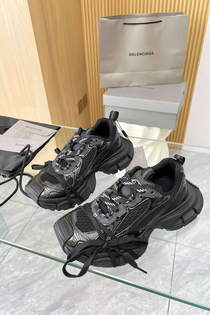 Balenciaga Женские кроссовки premium - Black