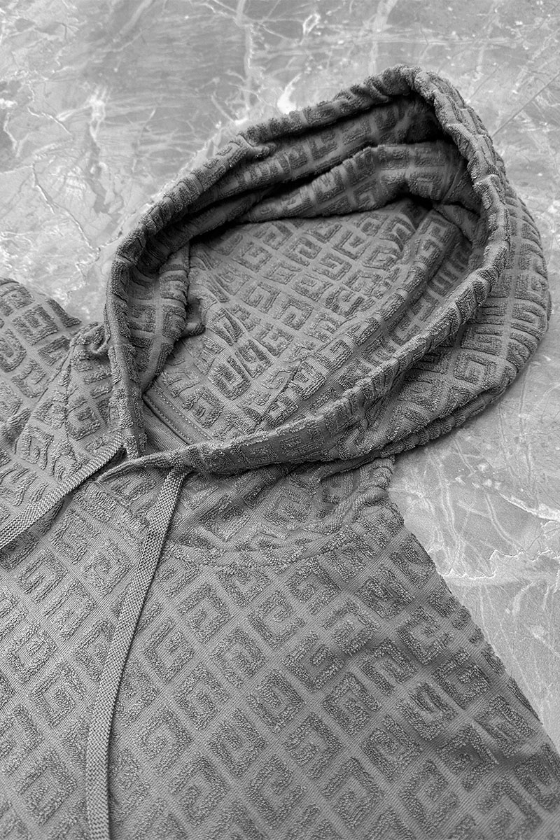 Givenchy Серое худи 4G jacquard