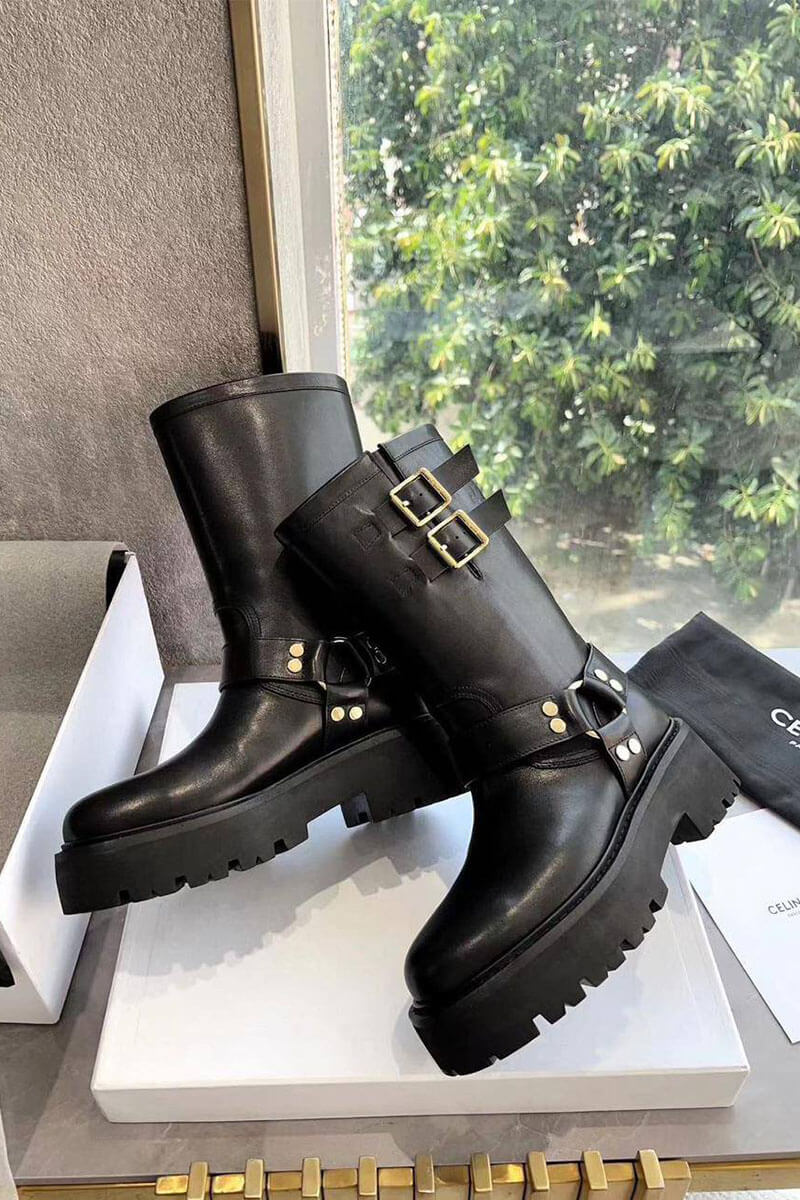 Celine Женские сапоги из кожи 
