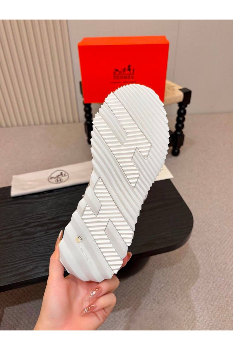 Hermes Текстильные кроссовки lift slip-on